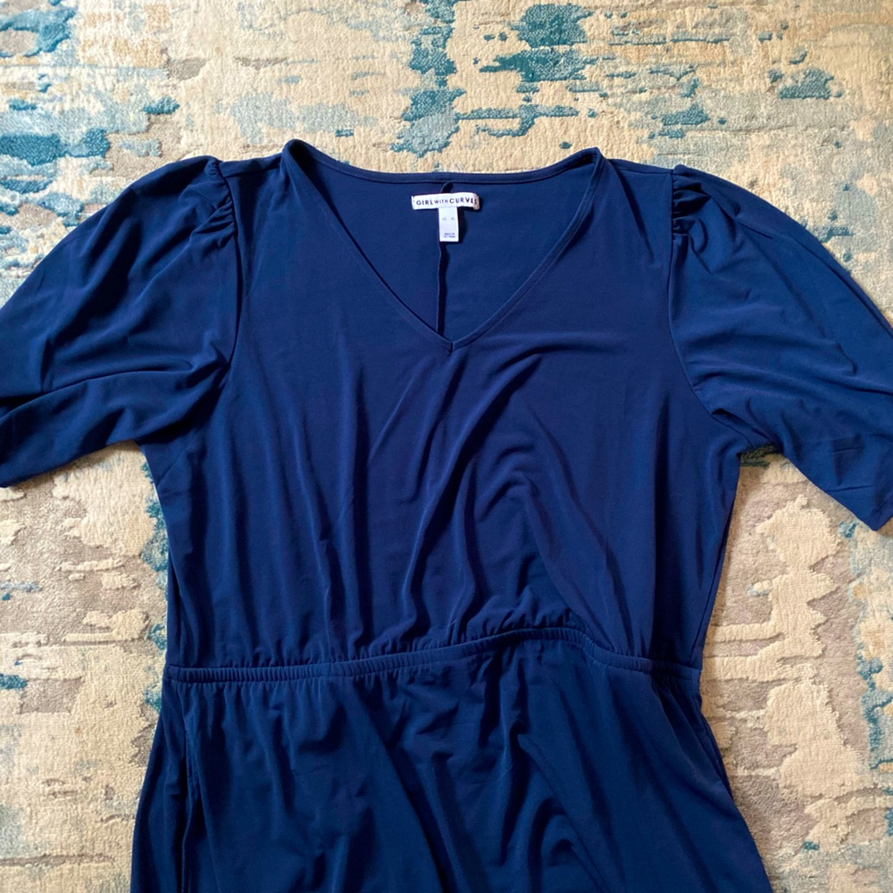 Dark Blue Midi Dress
